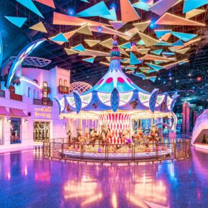 No theme park experience is complete without a Carousel. This classic attraction offers timeless fun for the entire family to enjoy!