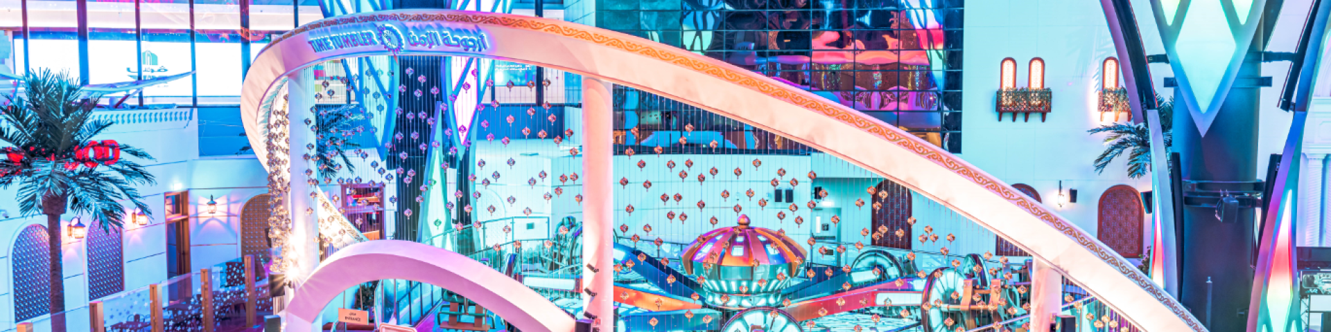 Tumble and spin on a spectacular clockwork mechanism, marking the crossroads of past, present, and future. This thrilling centrepiece of the City of Imagination features rider-controlled inversions, allowing you to set the intensity to your preference as you roll along an undulating track.